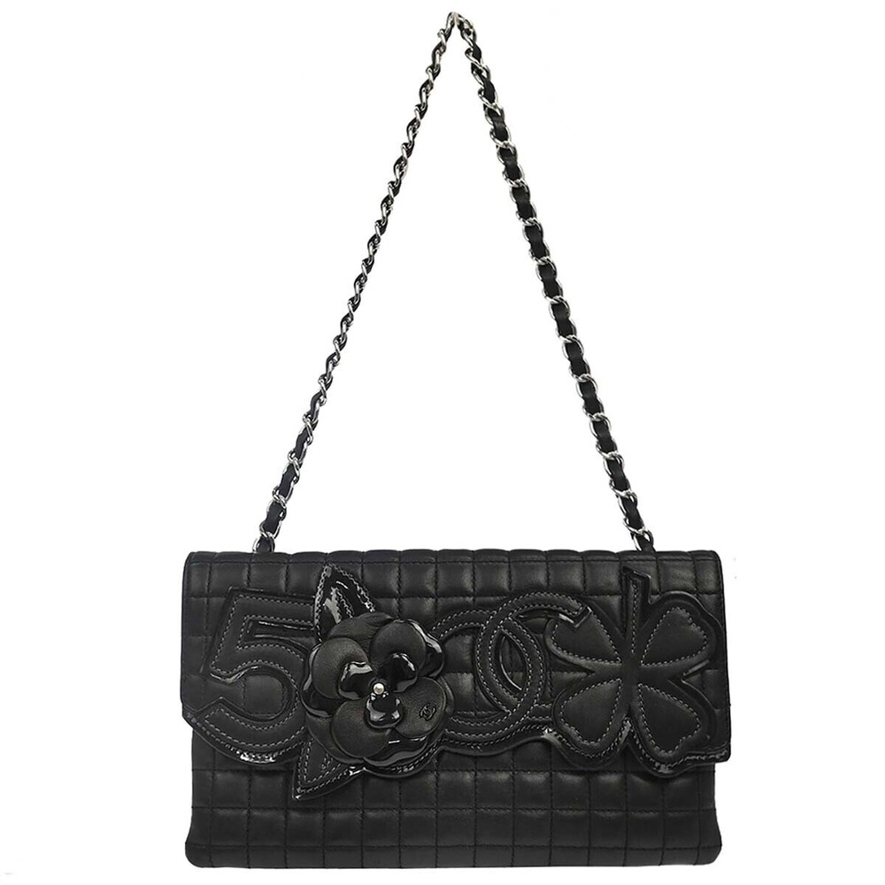 Chanel Camellia No.5 Chain Flap Quilted Lambskin Large